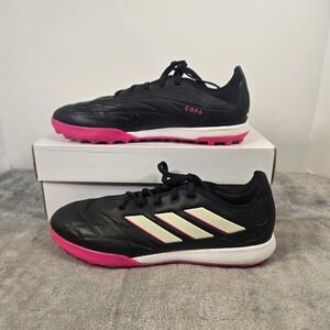 Adidas Copa Pure.1 TF Soccer Cleats Black Pink GY9077 Womens Size 7 Turf Shoes